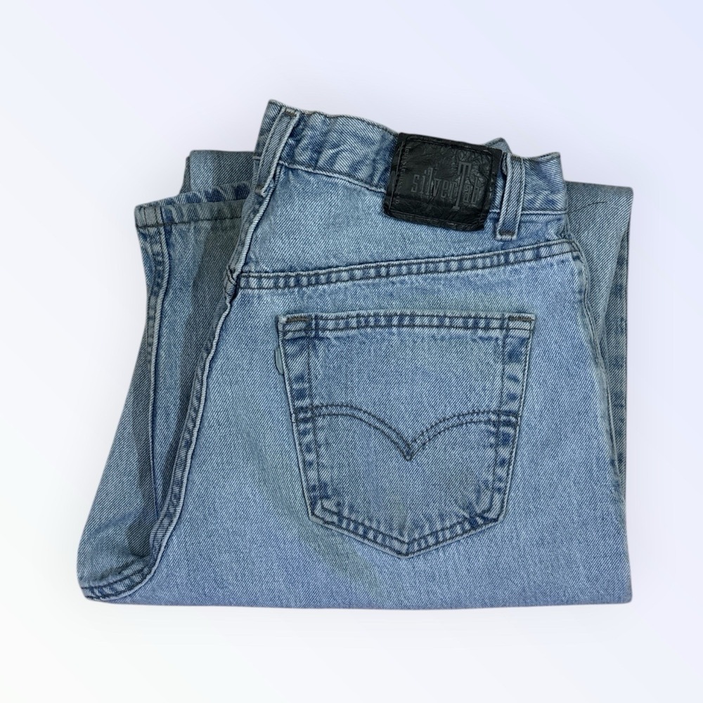 VINTAGE Y2K SILVERTAB‎ BAGGY JEANS MENS 34x35 LIGHT WASH